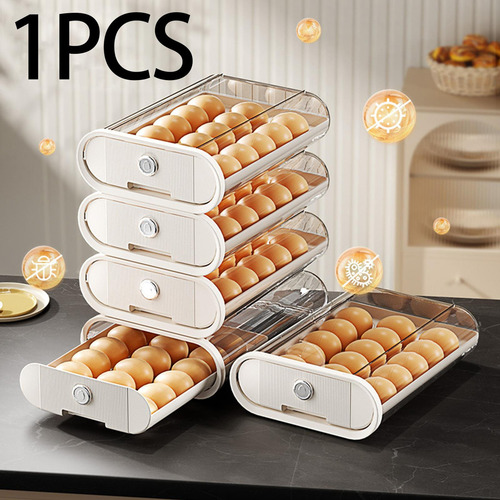 Contenedor De Almacenamiento Tipo Cajón Para Huevos,