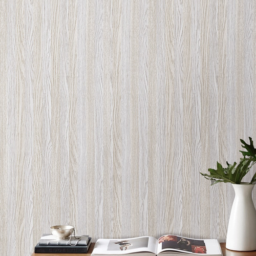 Imagen 3 de 9 de Papel Pintado Autoadhesivo De Grano De Madera De Pvc12mx45cm