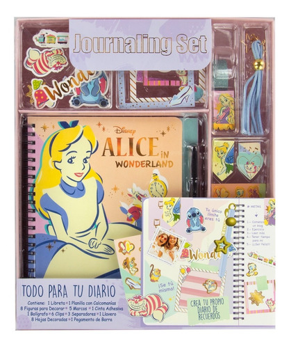 Libreta Disney Vintage, Diario Journal, Kit Papelería Niñas Dibujo ó Personaje Disney Classics