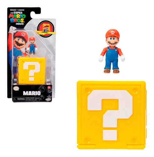 Super Mario Bros Figura Bloque Diorama Jakks Nintendo