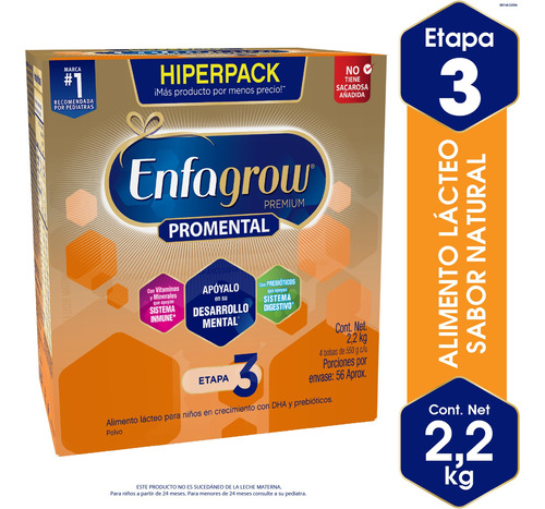 Enfagrow Premium Etapa 3 Hiper Pack X 2200 Gr