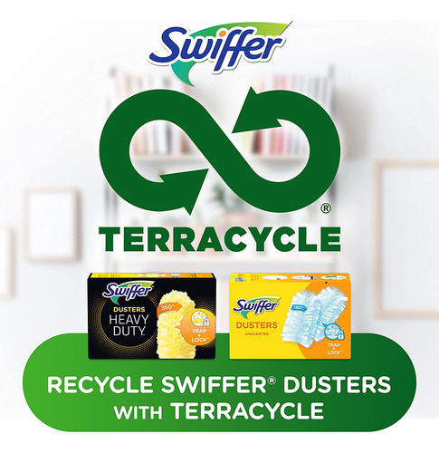 Swiffer Duster Extended Handle Starter Kit And Heavy Duty Re