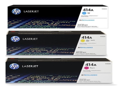 Imagen 3 de 3 de Toner Hp 414a Cian Magenta Amarillo Hp M454 M479 Org C/u