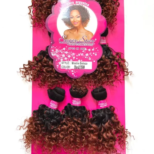 Cabelo Cacheado Organico Crochet Braids Super Star 100 Gramas 50