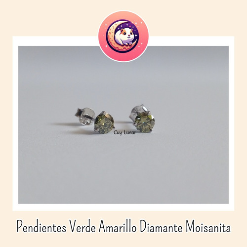 Pendientes De Tuerca De Diamante Moissanita De 0,5 Quilates