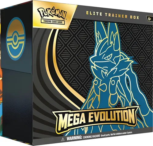 海外版　英語　Pokémon MEGA EVOLUTION 新品未開封 ポケモン Elite Trainer Box Pokémon TCG Mega Evolution de Lucario em Inglês
