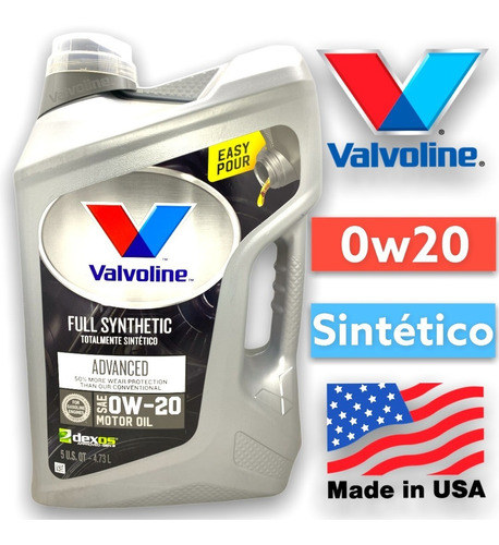 Aceite 5w30 5w20 0w20 5w40 Valvoline Sintetico Nafta Diesel