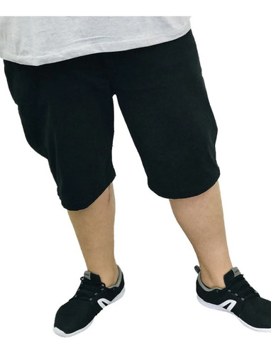 Imagem 1 de 4 de Bermuda Colorida Jeans Sarja Masculina Plus Size