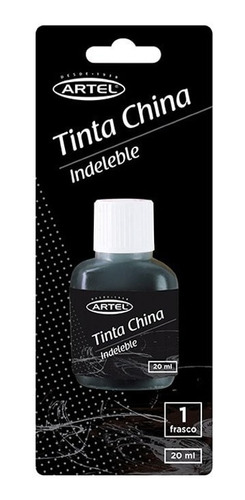 Tinta China Artel Indeleble Negra 20ml