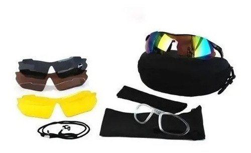 Lentes Tácticos Deportivos 5 Micas Intercambiables Airsoft