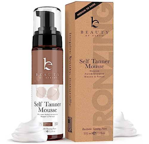 Bronceadores Beauty By Earth Self Tanner Mousse - Espuma Aut
