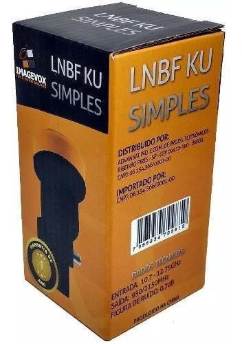 5 Antena Ku 60 Cm Logo Sky 5 Lnb Simples 1caixa Cabo 100 Mts