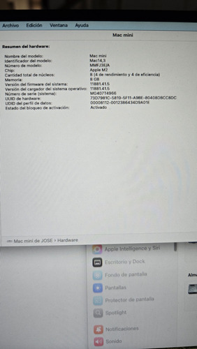 Mac Mini Mac Mini M2 - 8gb De Ram - 256gb - 127v (Usado)