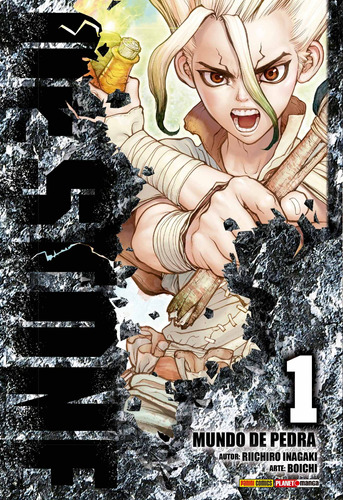 Dr. Stone Vol. 1, de Inagaki, Riichiro. Editora Panini Brasil LTDA, capa mole em português, 2018