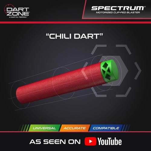Dart Blaster Dart Zone Spectrum Motorizado Con Clip Y Dardos