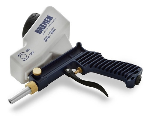 Imagen 4 de 5 de Pistola Arenadora Gravedad Neumatica Bremen Cuerpo Metalico Cod. 4648 Dgm