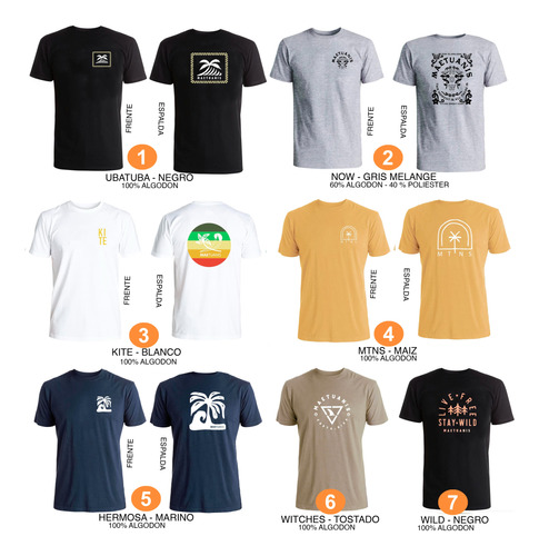 Pack X3 Remeras Surf Mae Tuanis - Muchos Modelos Para Elegir