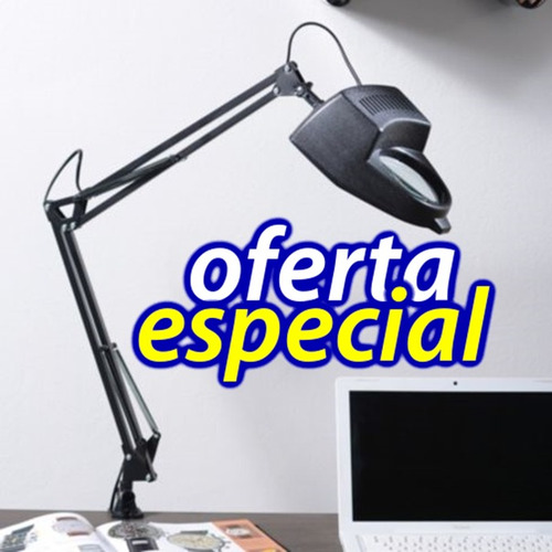 Lampara Con Lupa Escualizable Negra Envio Gratis