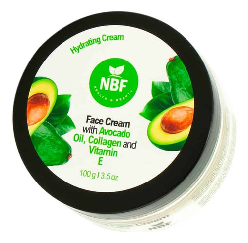 Crema Facial Aceite Aguacate Colágeno 100g Antiedad Nbf