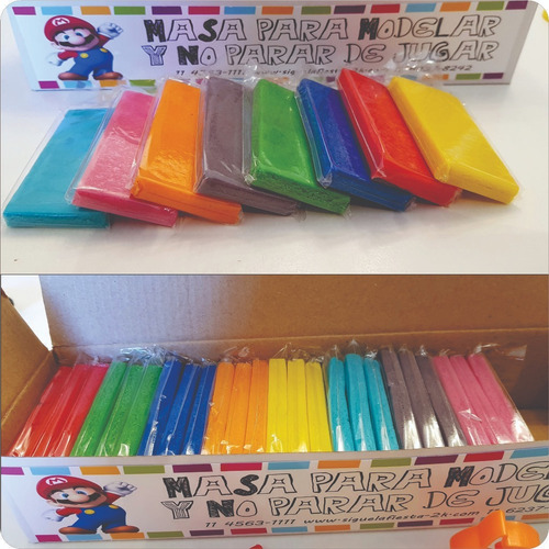 Caja Regalo 24 Masas + Cortantes + Estecas + Sellos