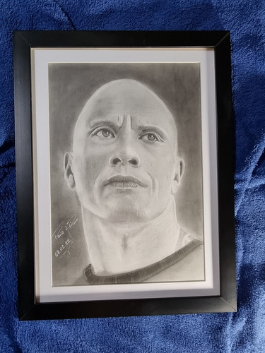 Encomenda De Desenhos Realistas Em Grafite A4 Emoldurado