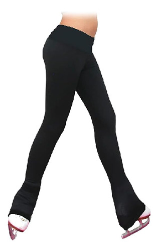 Chloenoel P22 All Black 3  Waist Band Figure Skating Pants