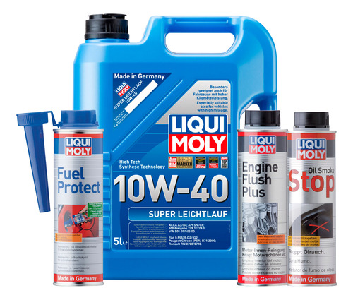 Pack 10w40 Oil Smoke Stop Fuel Protect Liqui Moly