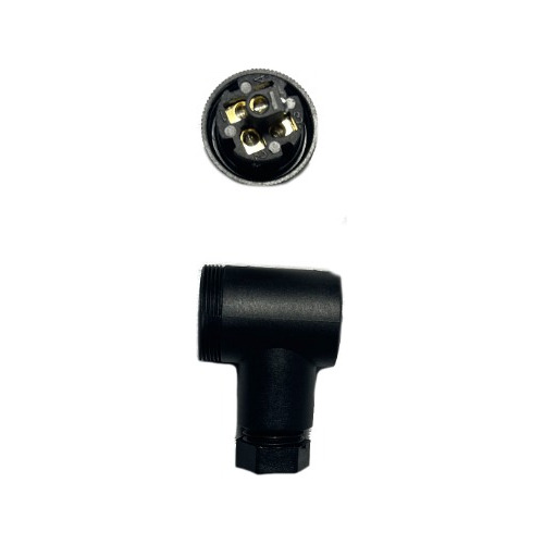 Paq 10 Conector Industrial Para Sensor M12 Hembra 5 Pin Codo