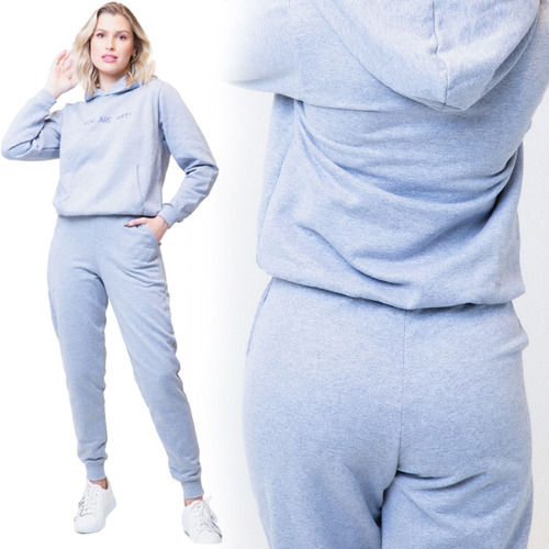 Pantalón Deportivo Dama Jogging Tiro Alto C Puño Y Bolsillos