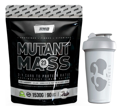 Mutant Mass 1,5 Kg + Smart Shaker Star Nutrition
