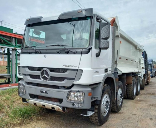 Imagem 13 de 15 de Mercedes Actros 4844 8x4 Ano 2014 Caçamba Traçado