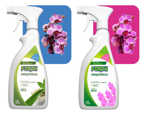 Kit Fertilizante Forth Orquídeas Manutenção E Floração 500ml