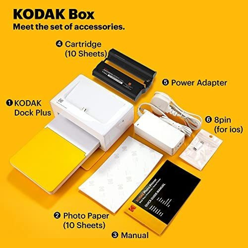 Imagen 7 de 8 de Kodak Dock Plus Impresora De Fotos Instantanea Portatil 4x6