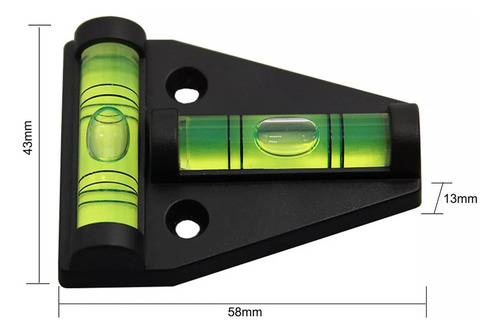 Lazhu, Bolha, Nível Horizontal, Triangular, Tipo T, 4 Peças