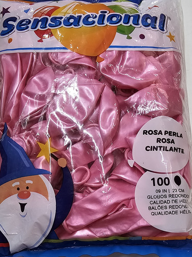 Globos De Látex Rosa Perla Sensacional 100pzs #9