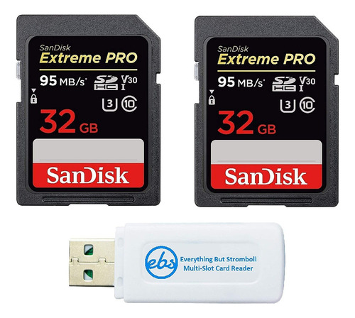 Tarjeta De Memoria Para Nikon Sandisk 32gb 2-pack + Lector