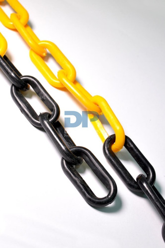 Cadena plastica Seguridad 6 mm amarilla y negra econ X200mts