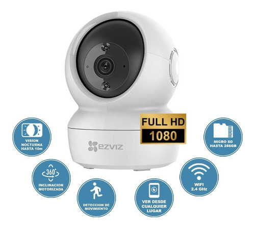 Imagen 2 de 10 de Camara Seguridad Ezviz C6n Ip 1080p Motorizado Wifi Nocturn