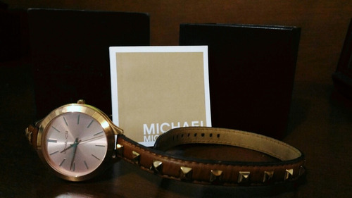 Relógio Feminino Michael Kors Mk2299 Pulseira De Couro