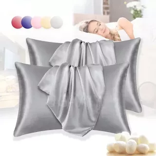 Fundas De Almohada Estándar Seda Pura Suaves Y Suaves