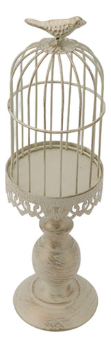 Portavelas Birdcage, De Hierro, Vintage, Desmontable, Con Ba