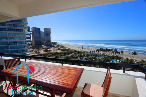 Imagen 3 de 30 de Cad Torre Uno 802. Departamento De Playa. Terraza Con Vista Al Mar