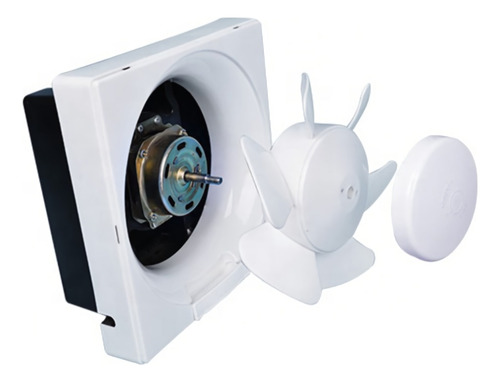 Imagen 5 de 6 de Extractor De Aire Industrial Para Baño, Cocina. 10 Pulgadas Color Blanco 110 - 120v