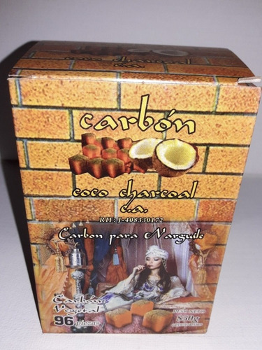 Imagen 3 de 3 de Carbon Arguile Narguile Shisha Hookah 100% Nartural 96piezas