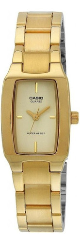 Casio Ltp1165n-9c Reloj Analógico Casual De Metal Dorado
