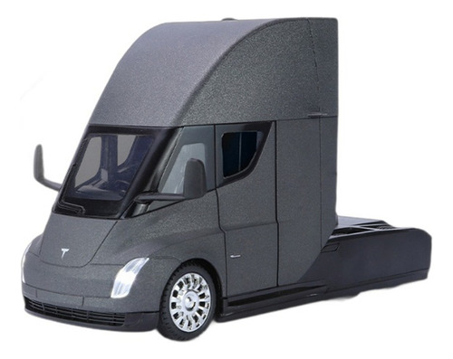 Tesla Semi Camión Miniatura Metal Coche Colección De Regalos