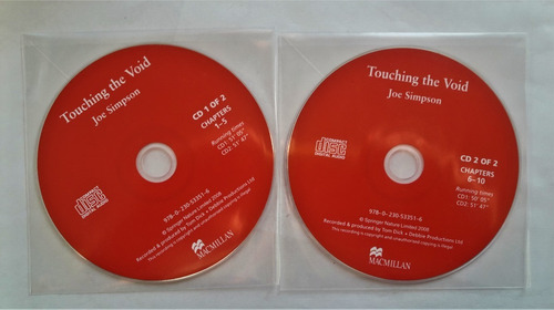 Cd Audiobook Touching The Void Joe Simpson. (2 Cds) (Usado)
