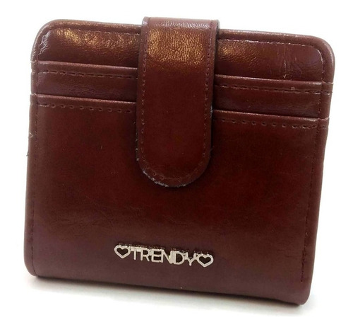 Billetera Tarjetero Cuero Ecologico Pu Mujer Trendy