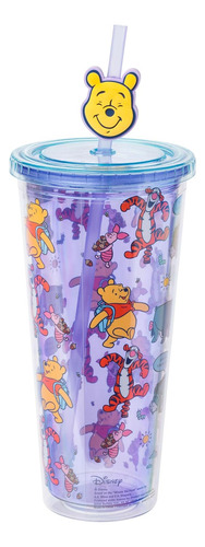 Vaso Frío Silver Buffalo Winnie The Pooh Con Tigger Y Eeyore