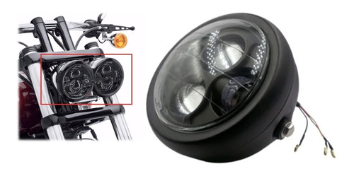 Foco Led Xenon De 40 Watt Delantero Para Moto + Envio